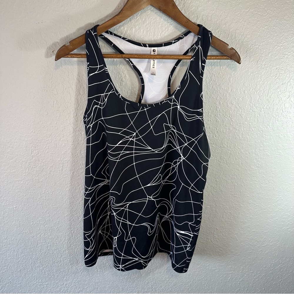 Fabletics | Black & White‎ Racerback Tank - Picture 3 of 8